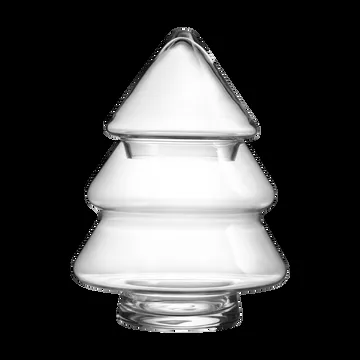 Glass tree glass jar with lid - 20 cm - Muurla