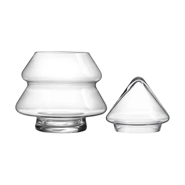 Glass tree glass jar with lid - 20 cm - Muurla