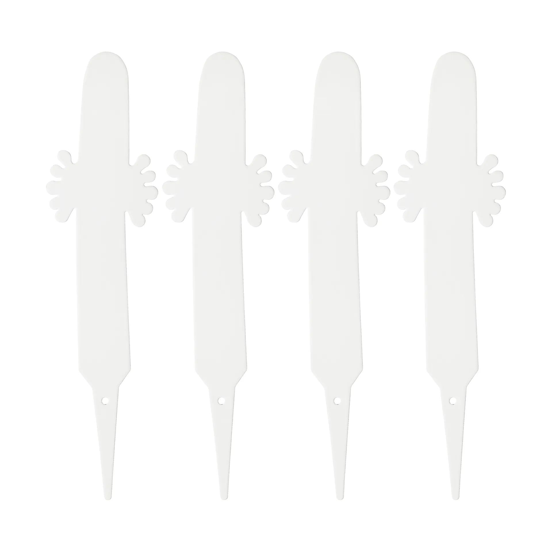 Hattifattener plant label 4-pack, White Muurla