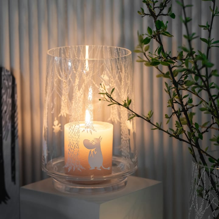 In the Woods lantern/vase 20 cm, clear-white Muurla