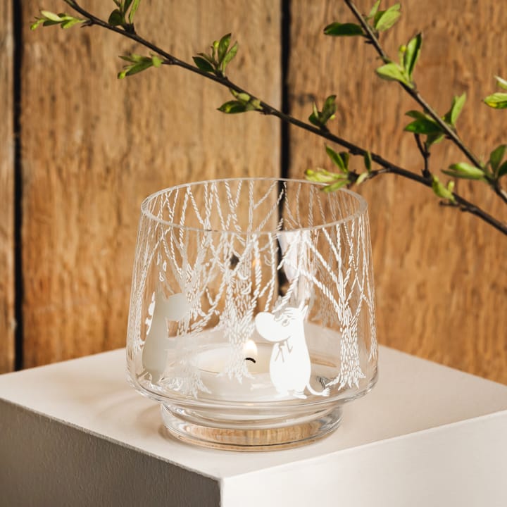 In the Woods tealight holder/bowl 8 cm, clear-white Muurla