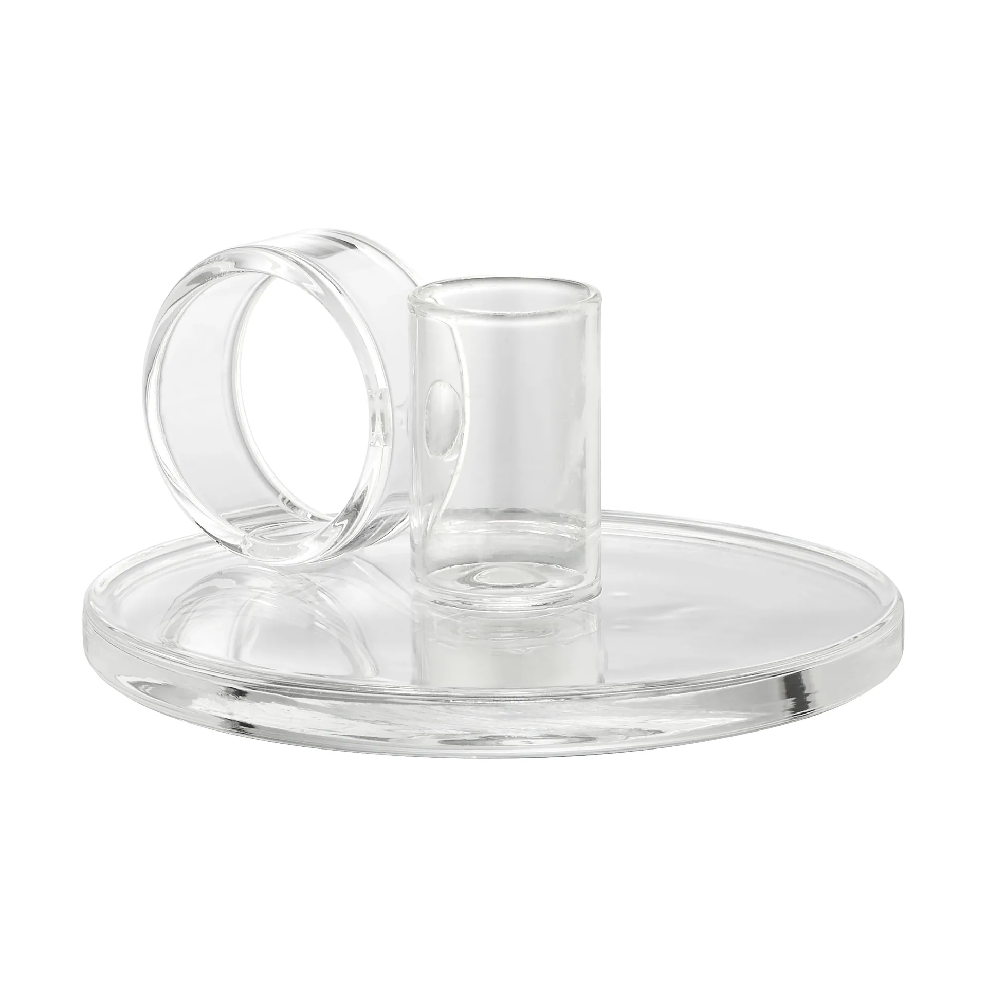 Loop candle holder Ø11 cm, Clear Muurla
