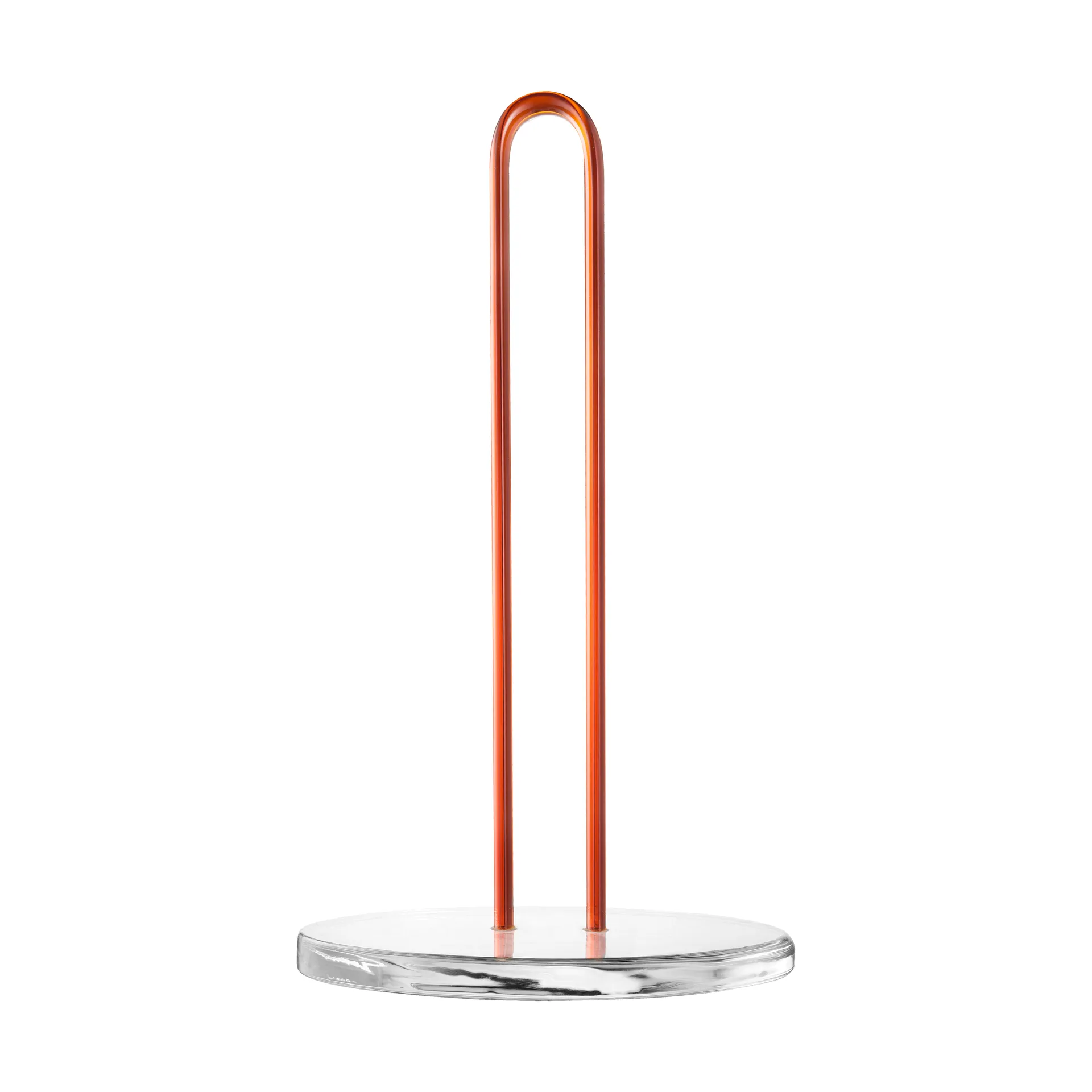 Loop kitchen paper holder 26 cm, Clear-amber Muurla