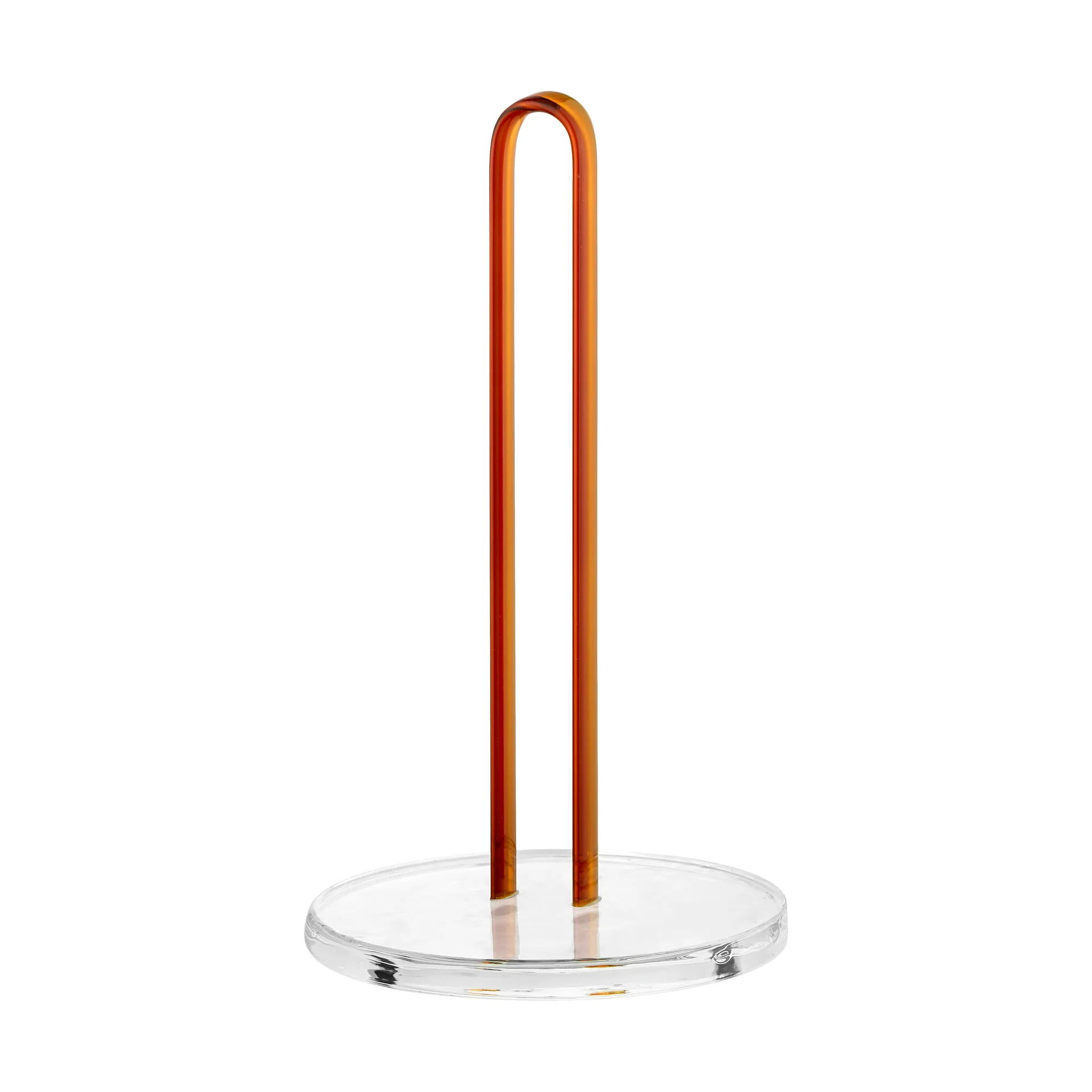 Loop kitchen paper holder 26 cm, Clear-amber Muurla