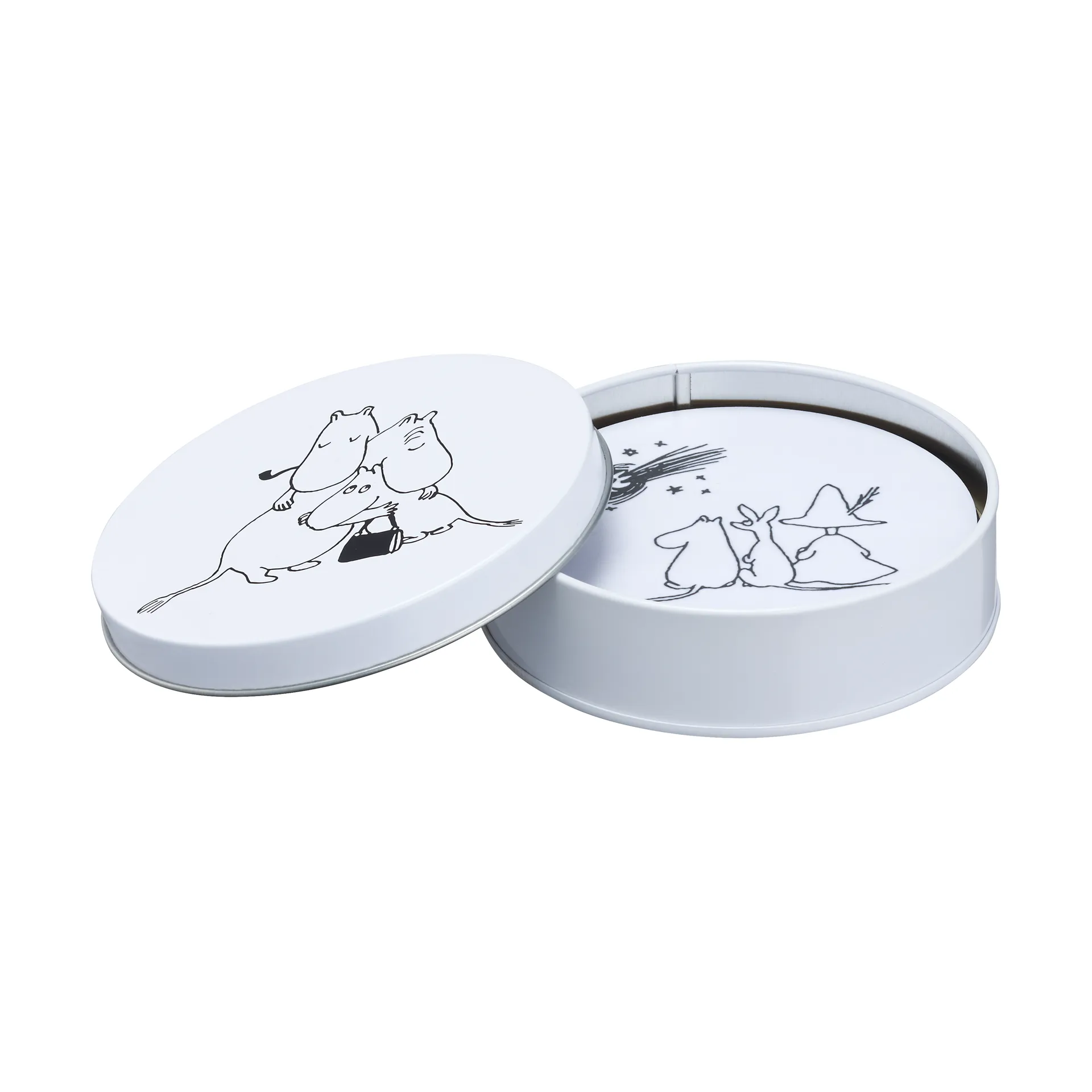 Moomin 80 Coasters Ø11 cm 4-pack, Multi Muurla