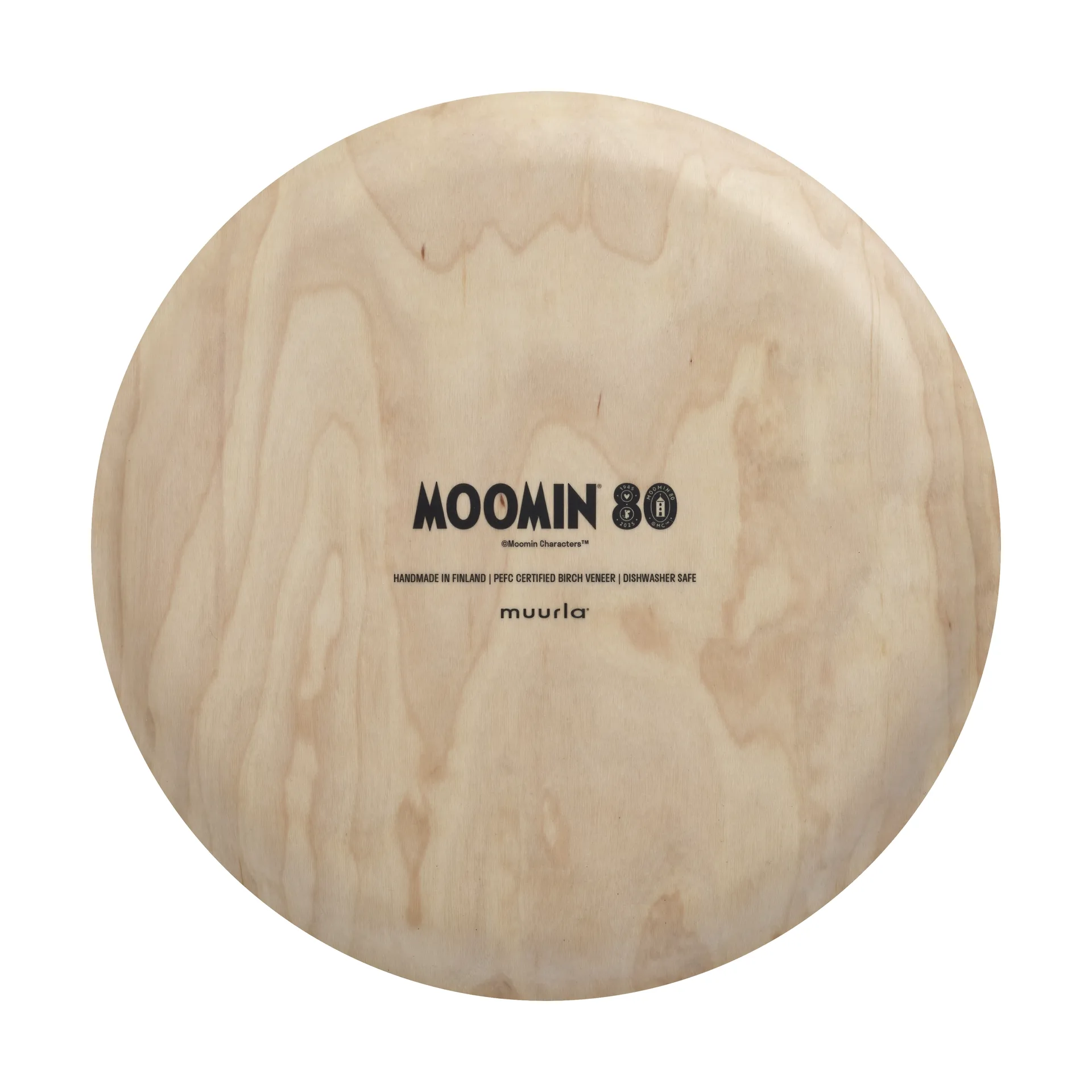 Moomin 80 tray Ø35 cm, Birch Muurla