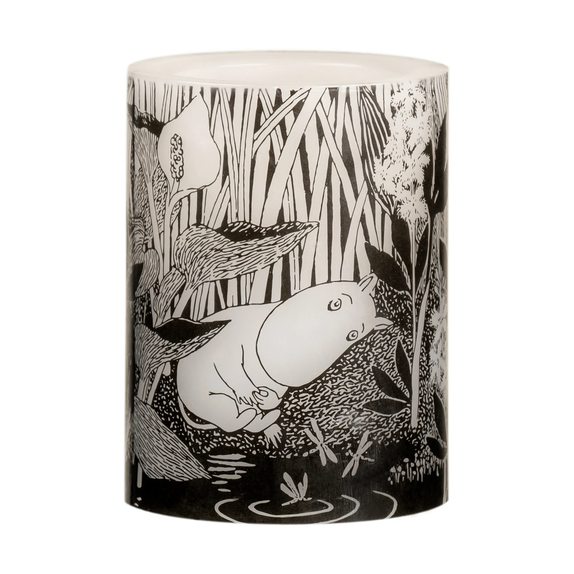 Moomin block candle LED 10 cm, The pond Muurla