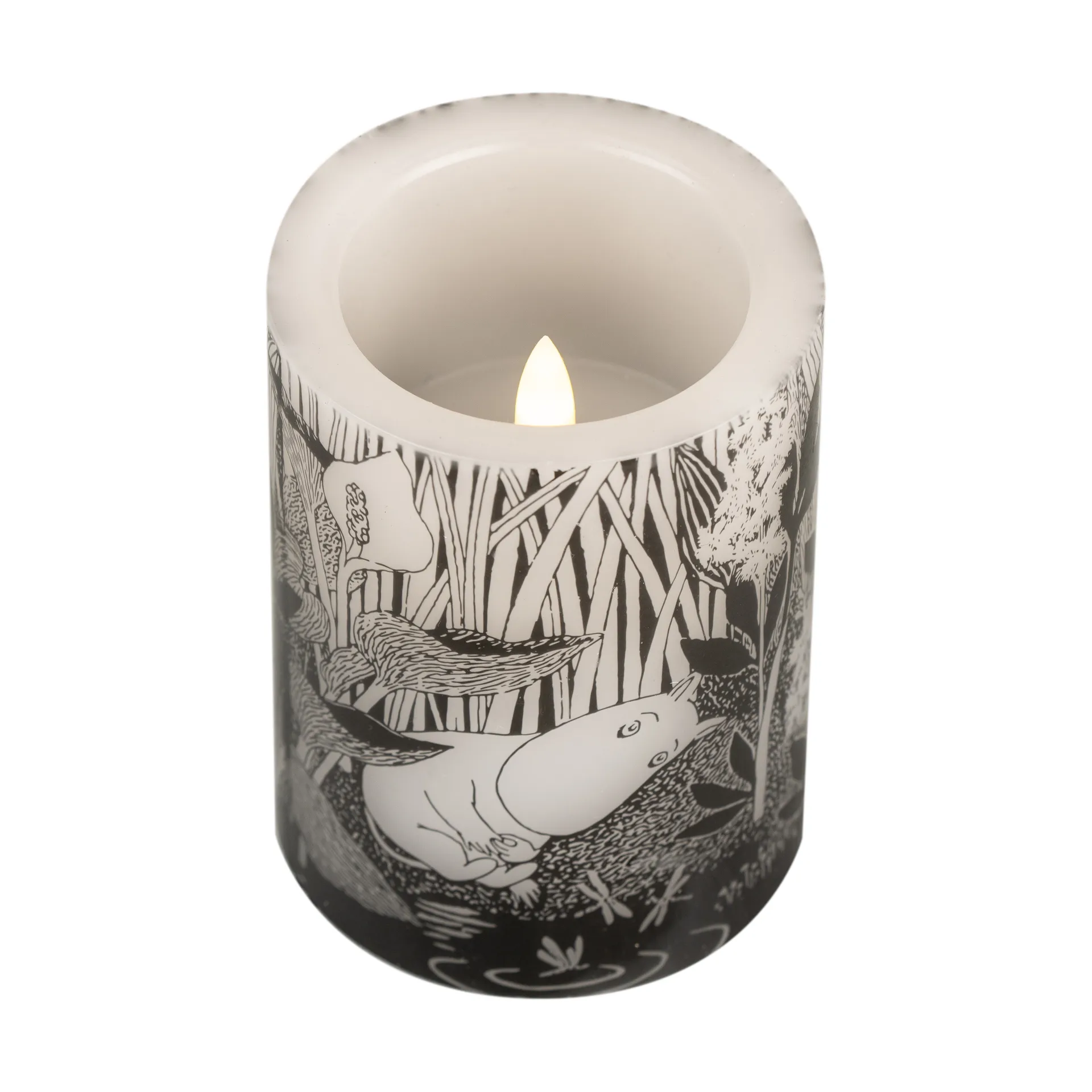Moomin block candle LED 10 cm, The pond Muurla