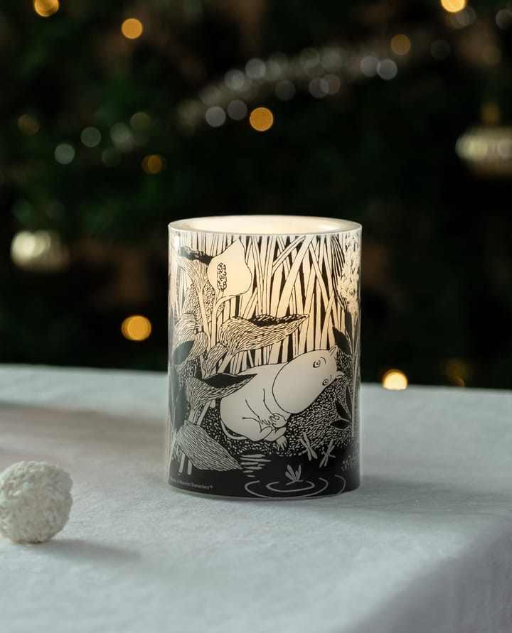 Moomin block candle LED 10 cm, The pond Muurla