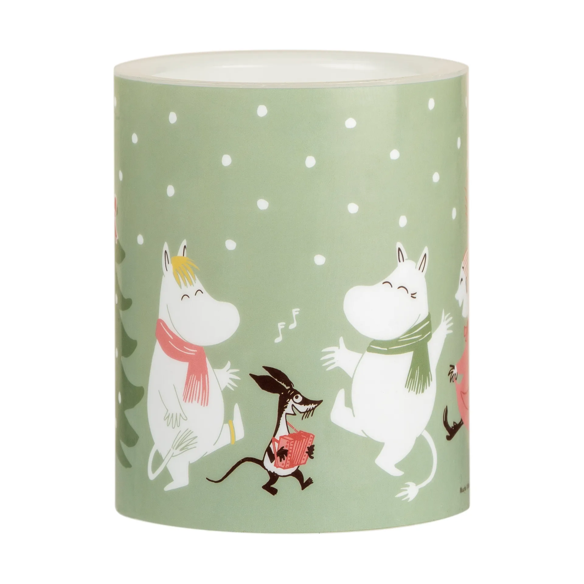 Moomin block candle LED 12,5 cm, Festive spirits Muurla