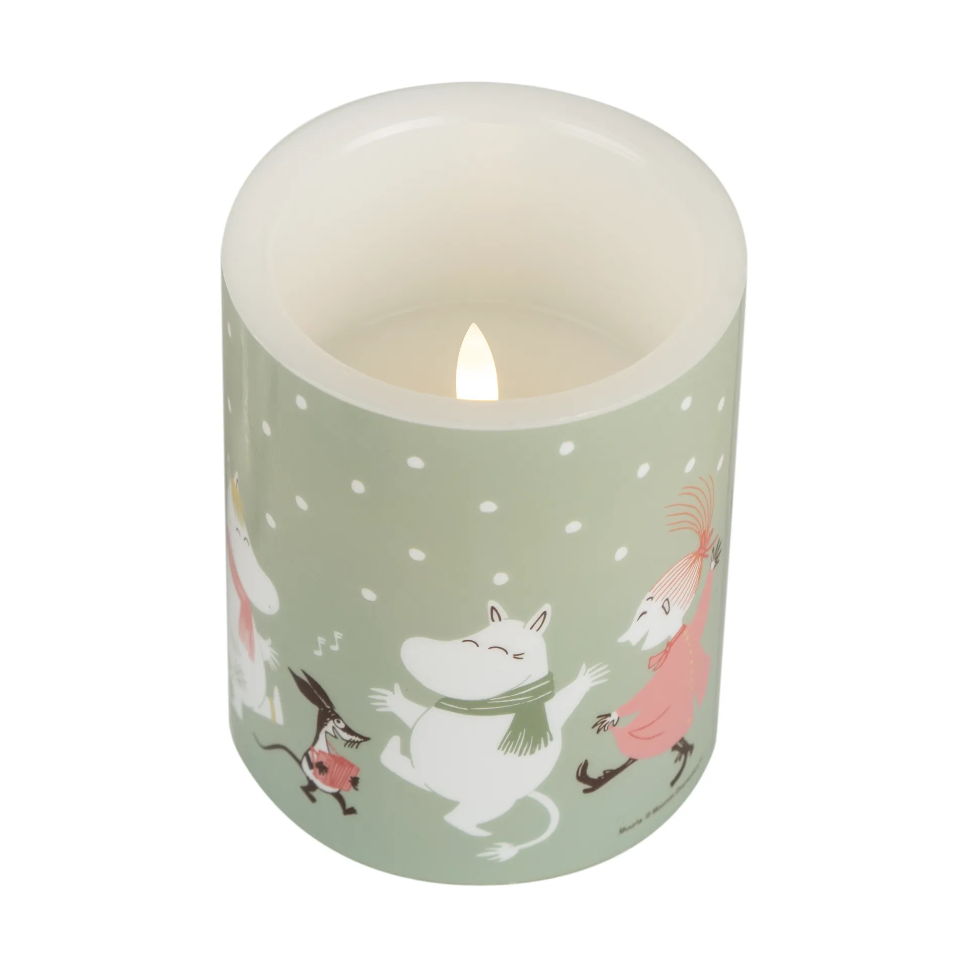 Moomin block candle LED 12,5 cm, Festive spirits Muurla