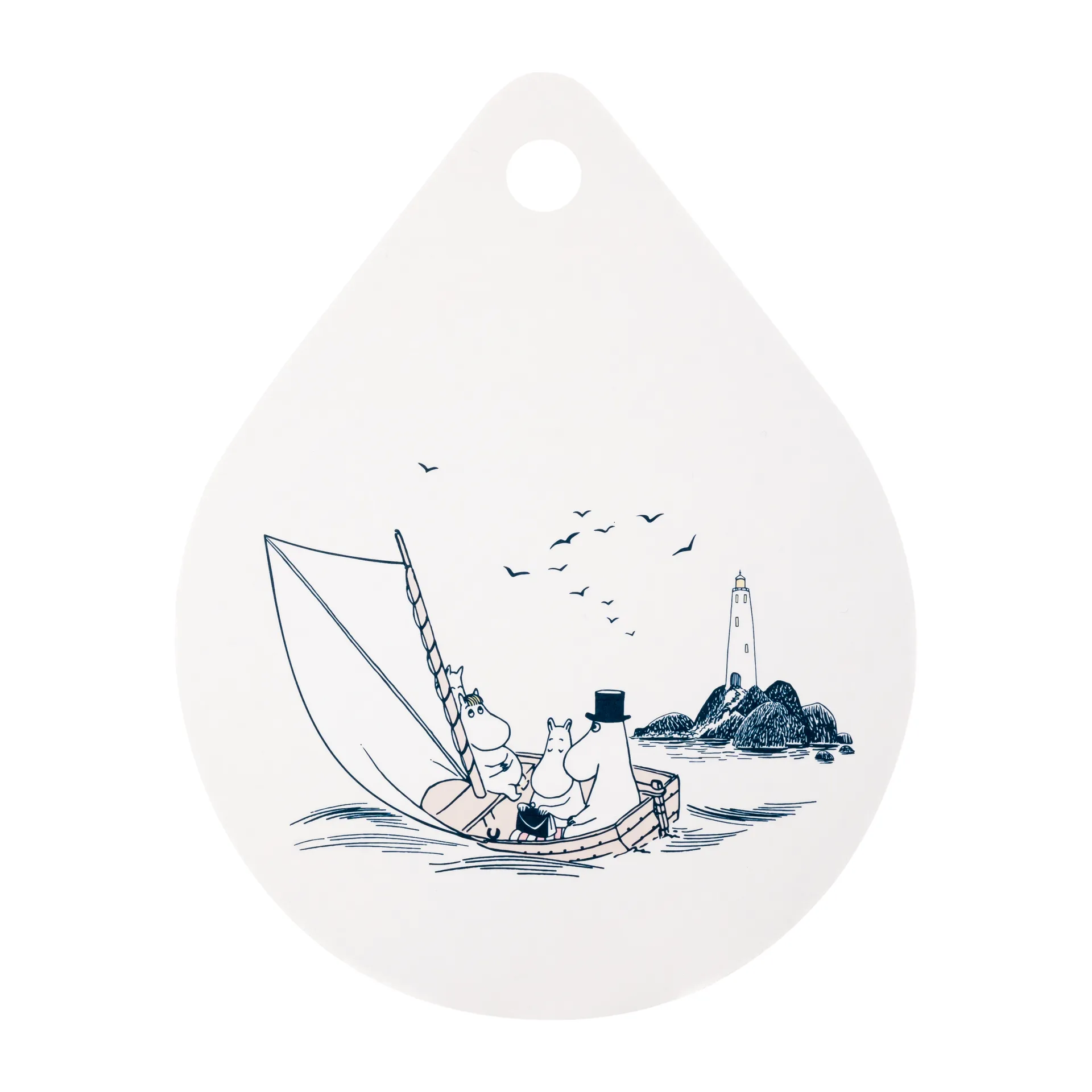 Moomin Chop & Serve cutting board 21x27 cm, Sailors Muurla