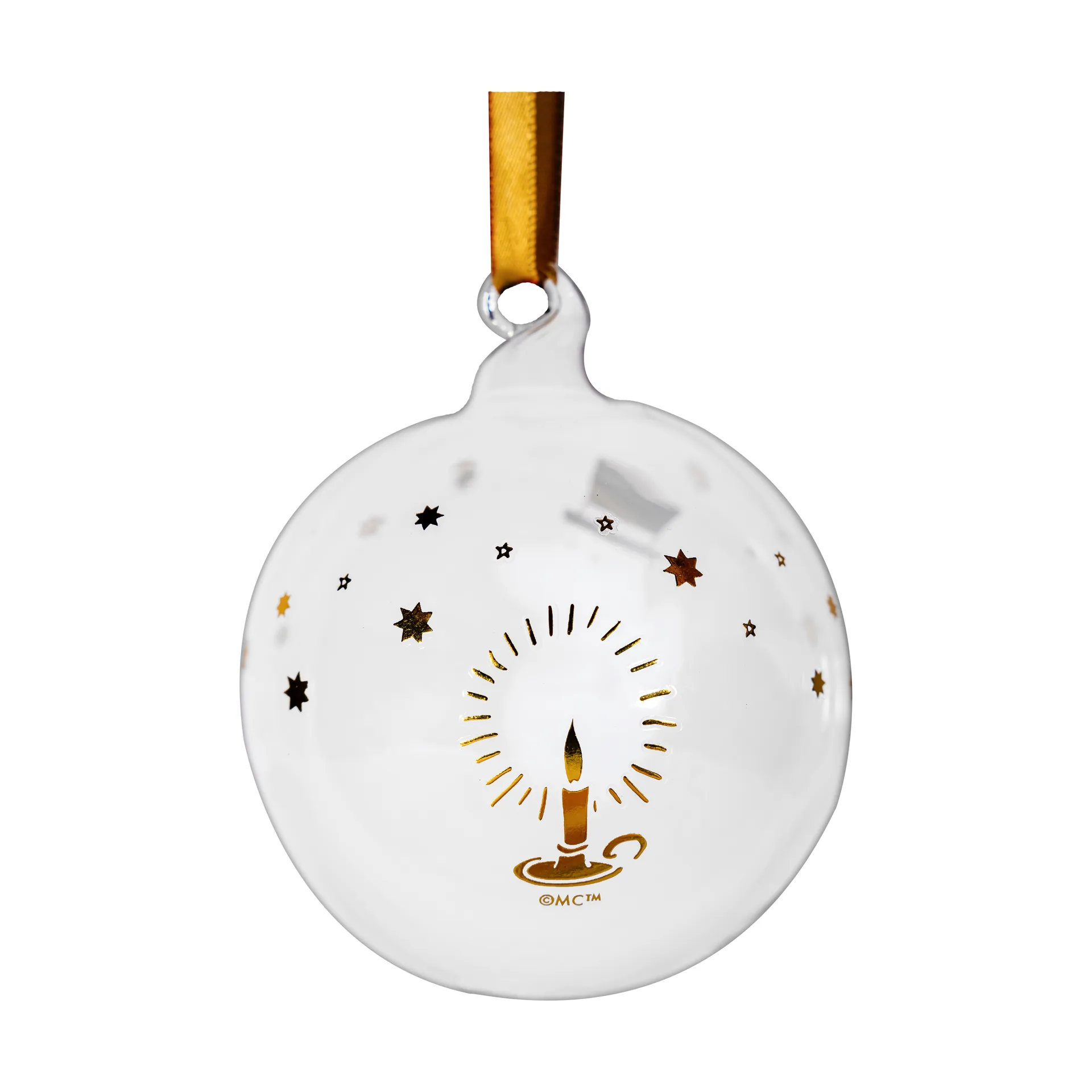 Moomin Christmas bauble Ø7 cm 3 parts, Sparkling stars Muurla