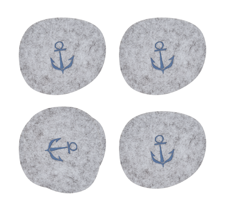 Moomin coaster 9.5x11 cm 4 pieces, Sailors Muurla