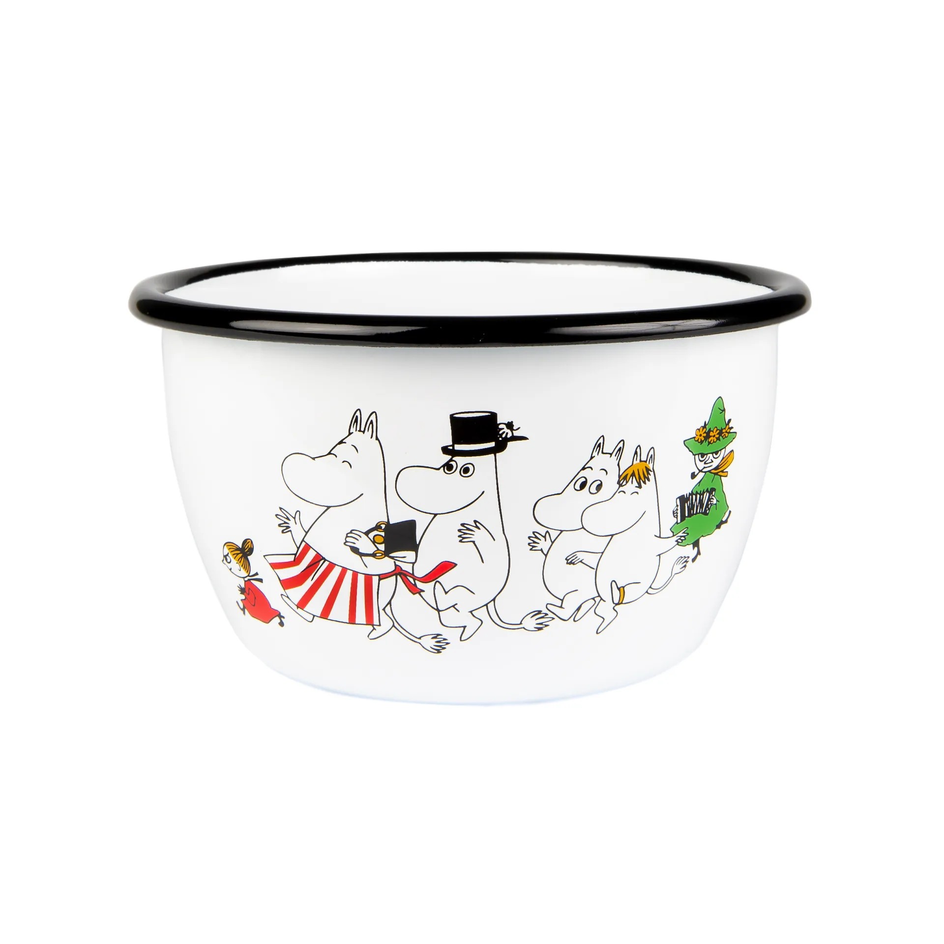 Moomin Colors enamel bowl 60 cl, Moomin valley Muurla