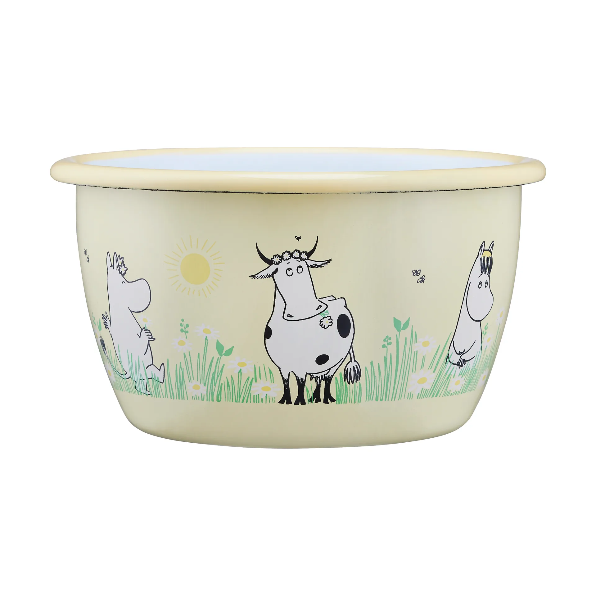 Moomin enamel bowl 30 cl, Meadow Muurla