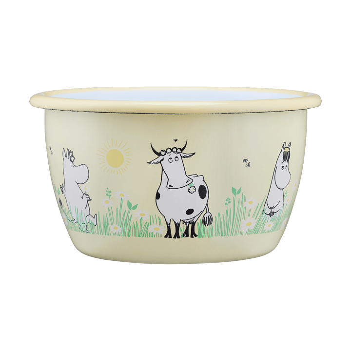 Moomin enamel bowl 30 cl - Meadow - Muurla