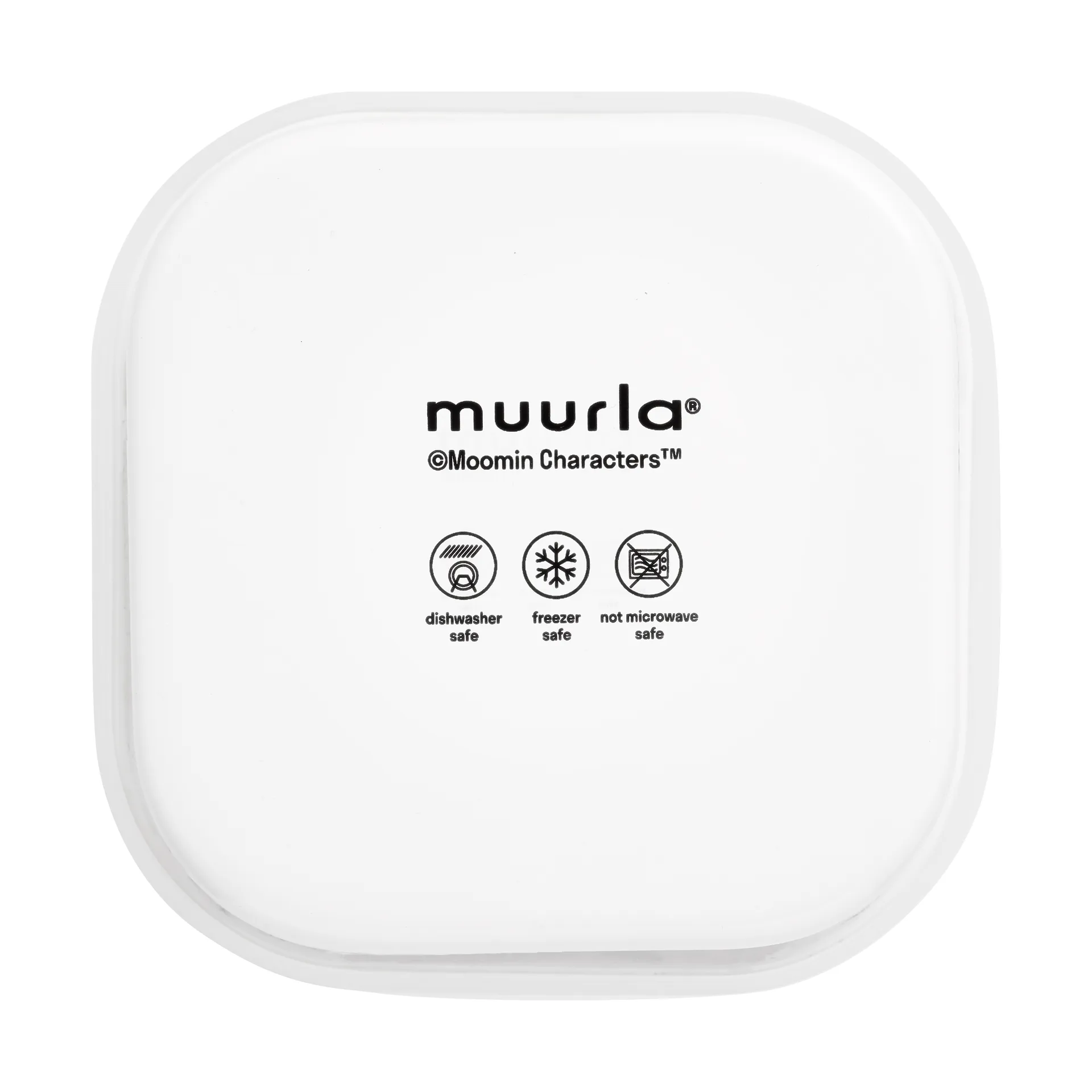 Moomin enamel jar with lid 0.67 L, Joyfull Apples-red Muurla