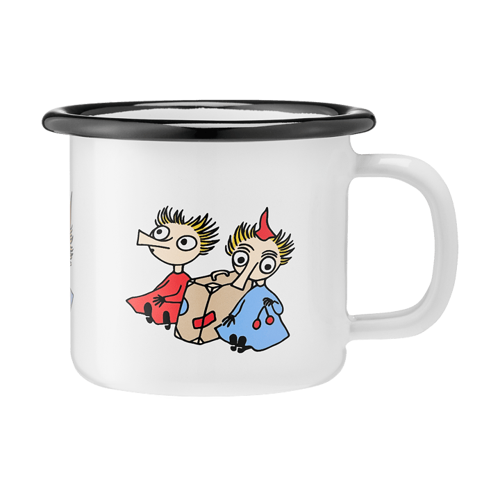 Moomin enamel mug 1.5 dl - Thingumy and Bob - Muurla