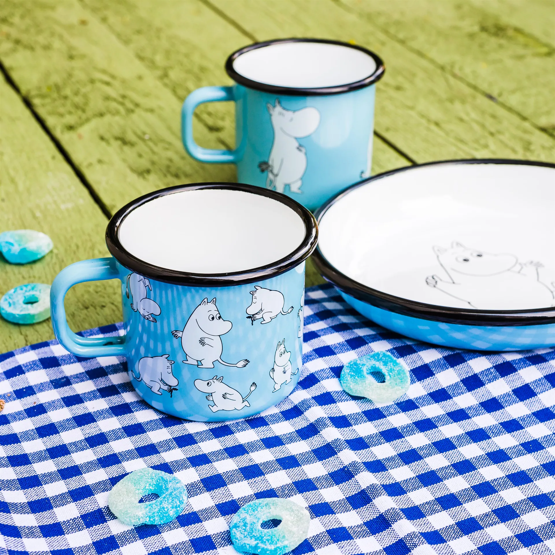 Moomin enamel mug, 2.5 dl Muurla