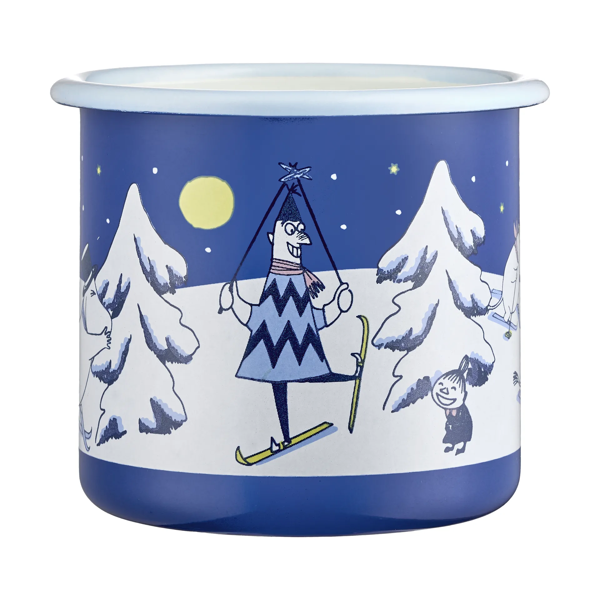 Moomin enamel mug 37 cl, Starry night Muurla
