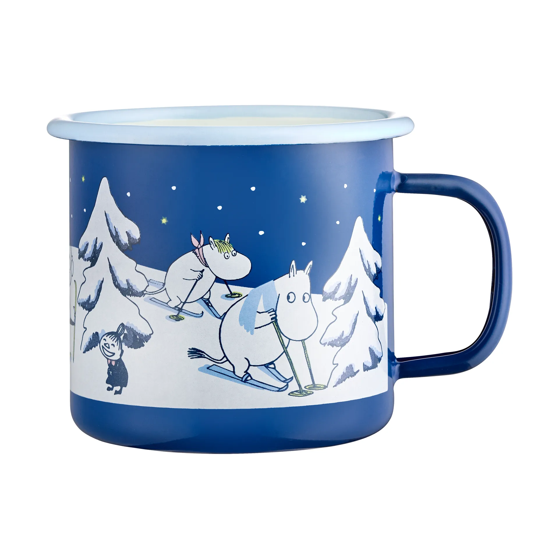 Moomin enamel mug 37 cl, Starry night Muurla