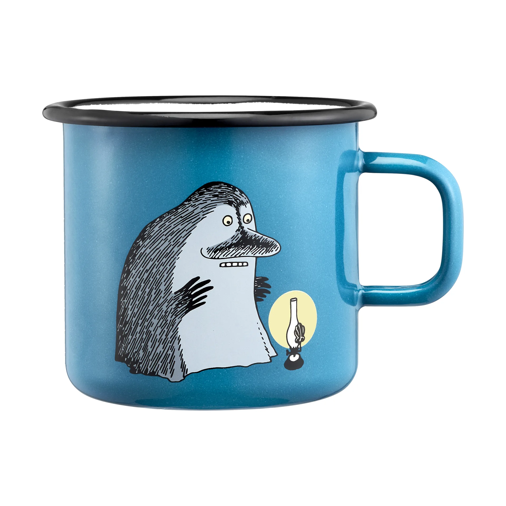 Moomin enamel mug 550 ml, The Groke Muurla