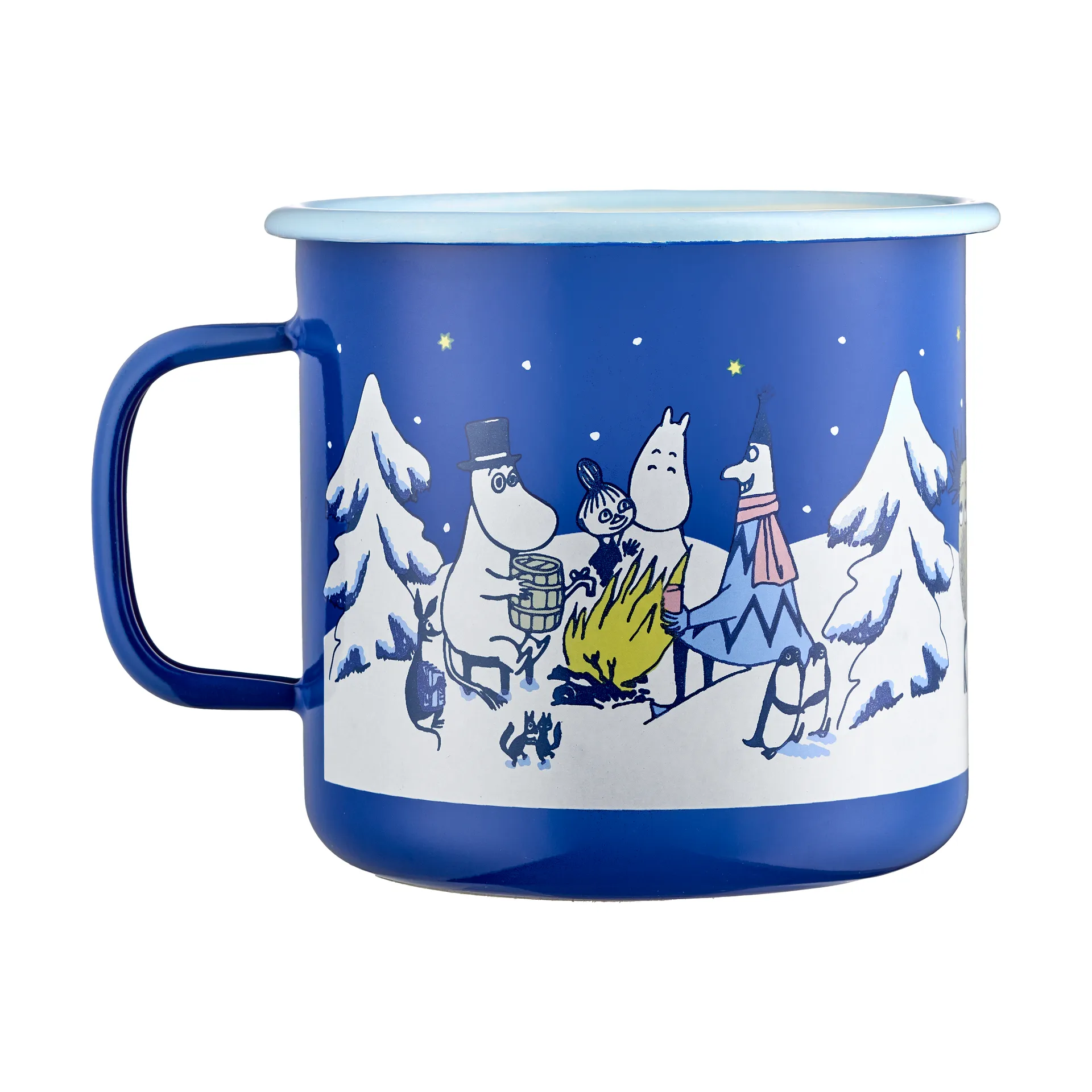 Moomin enamel mug 80 cl, Starry night Muurla