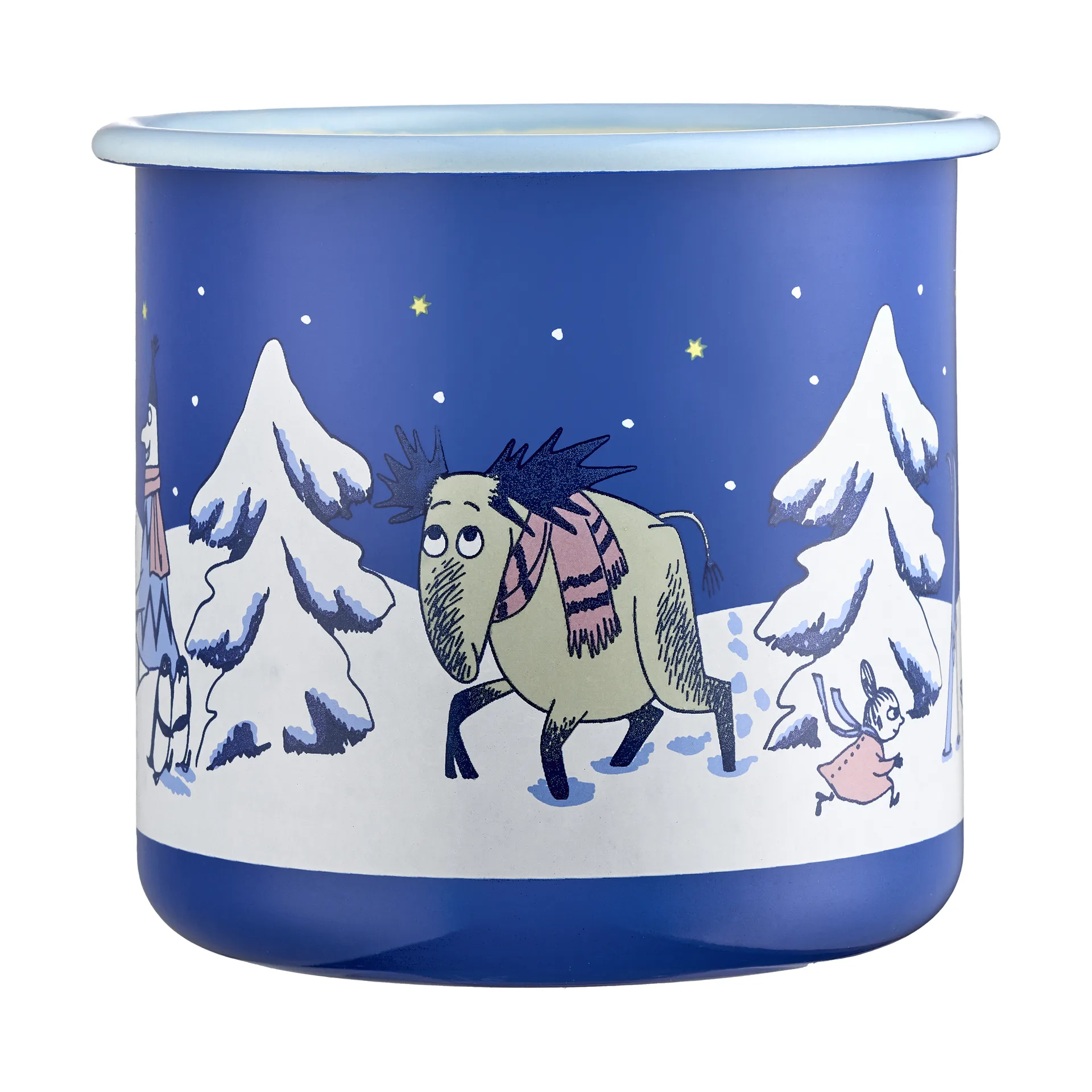 Moomin enamel mug 80 cl, Starry night Muurla