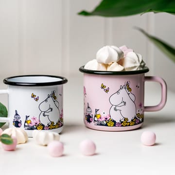 Moomin enamel mug hugs 37 cl - Rosa - Muurla