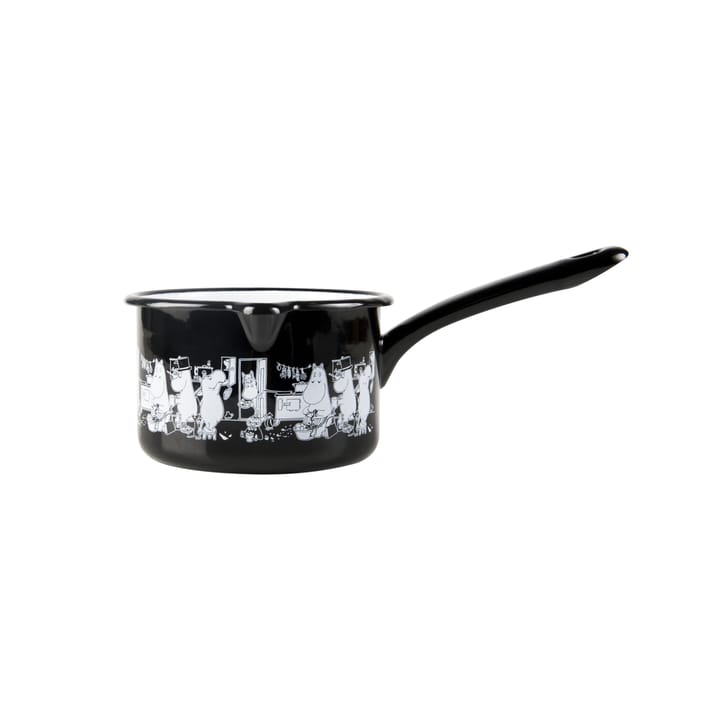 Moomin enamel sauce pan 0.8 L, Moominfamiljen Muurla