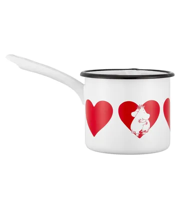 Moomin enamel saucepan 1.3 L - Heart - Muurla
