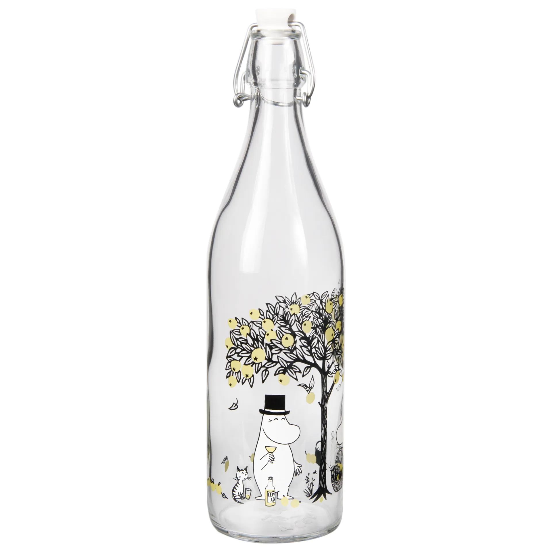 Moomin glass bottle 1 L, Apples Muurla