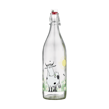 Moomin glass bottle 1 L - Meadow - Muurla