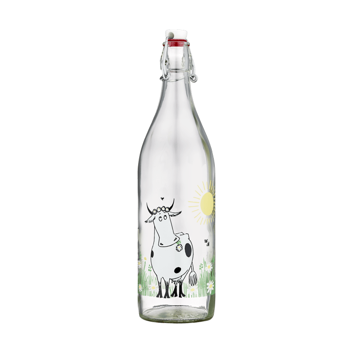 Moomin glass bottle 1 L, Meadow Muurla