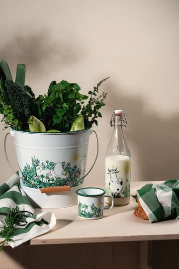 Moomin glass bottle 1 L - Meadow - Muurla