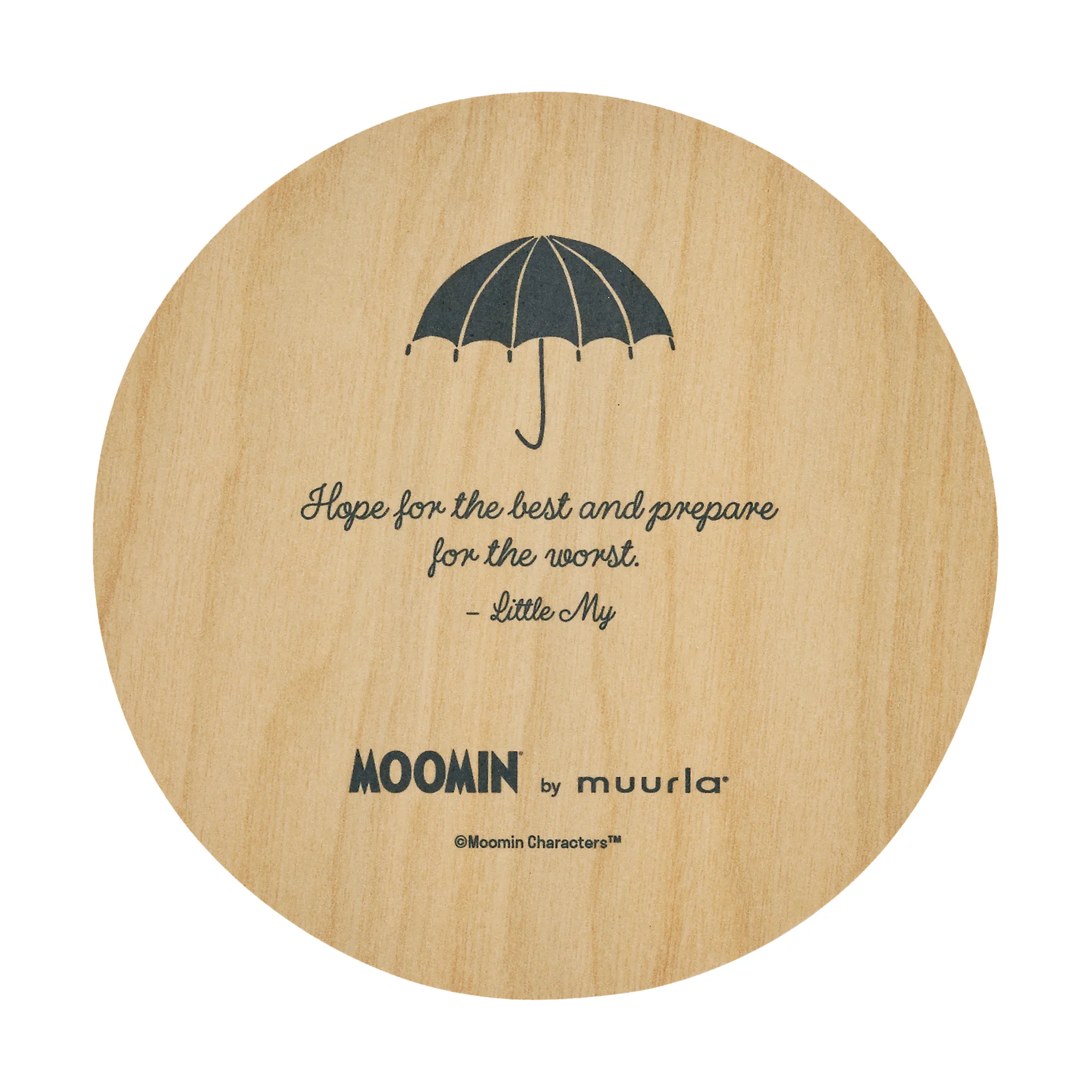 Moomin glass coaster Ø10 cm, Little My Muurla