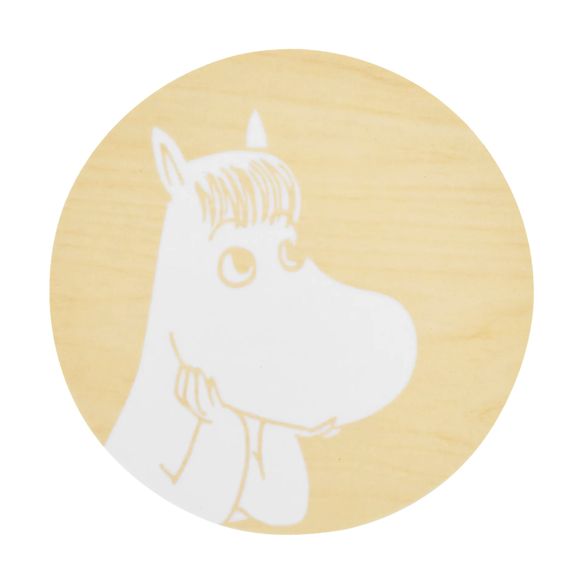 Moomin glass coaster Ø10 cm, Snorkmaiden Muurla
