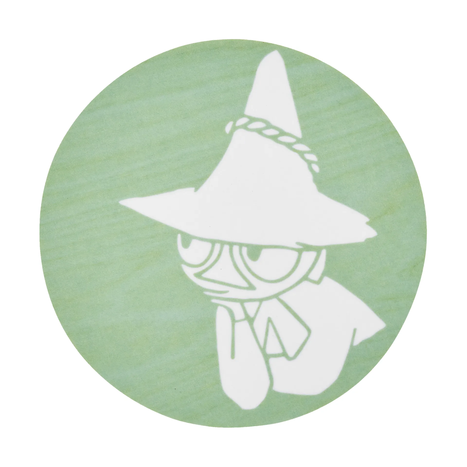 Moomin glass coaster Ø10 cm, Snufkin Muurla