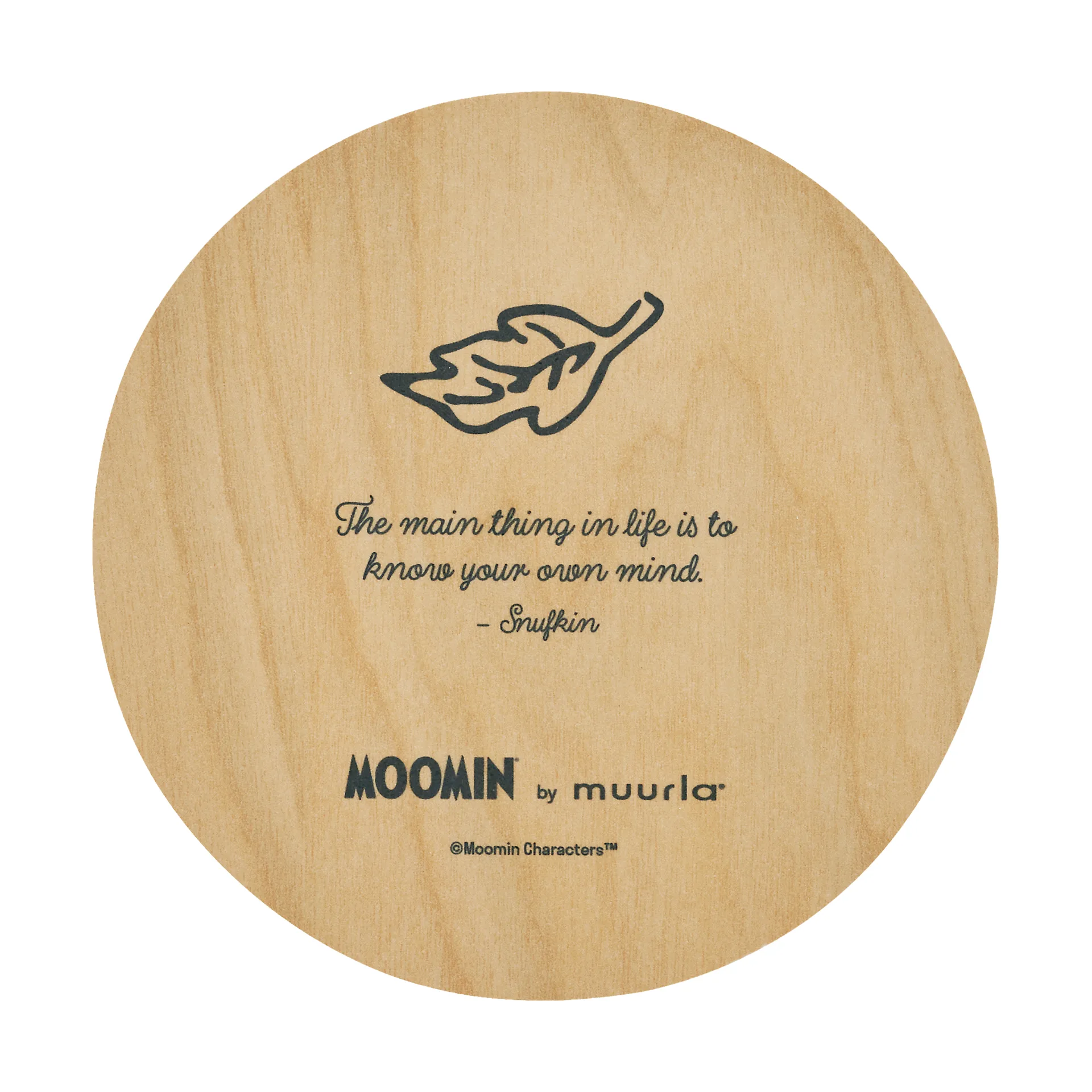 Moomin glass coaster Ø10 cm, Snufkin Muurla