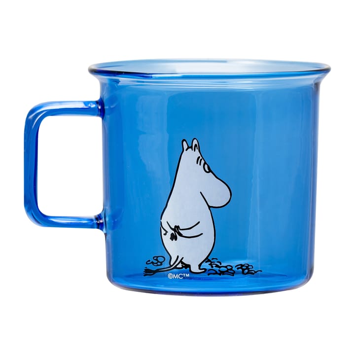 Moomin glass mug 35 cl, Blue Muurla