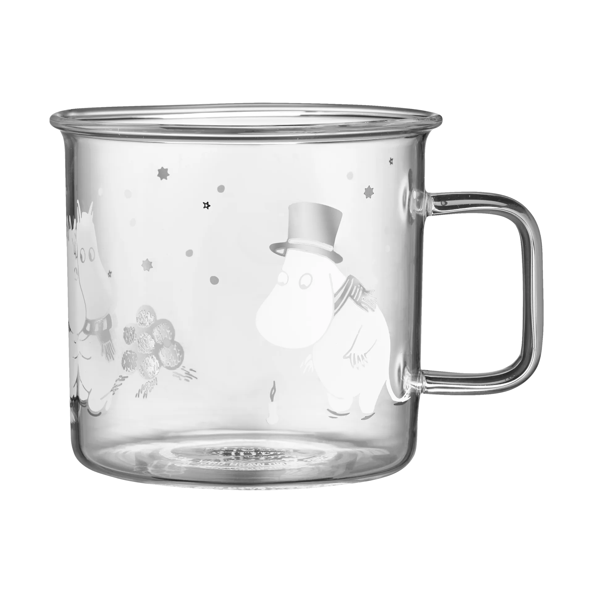 Moomin glass mug 35 cl, Let it snow Muurla