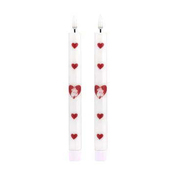 Moomin LED taper candle 25 cm 2-pack - Heart - Muurla