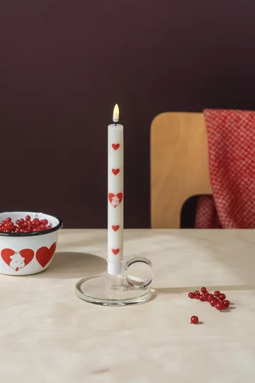 Moomin LED taper candle 25 cm 2-pack - Heart - Muurla