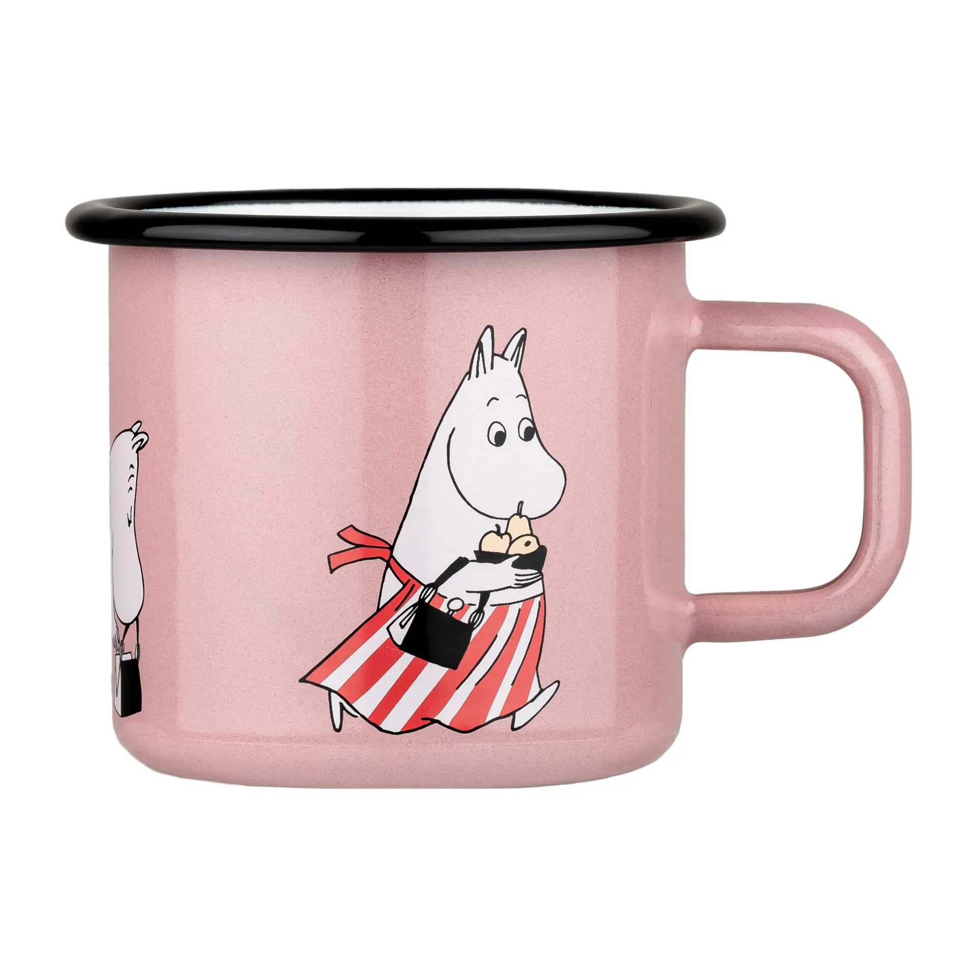Moomin mamma enamel mug 37 cl, Pink Muurla
