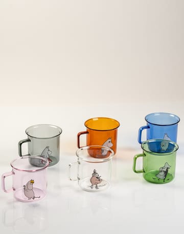 Moomin mamma glass mug 35 cl - grey - Muurla