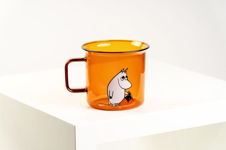 Moomin pappa glass mug 35 cl, Amber Muurla