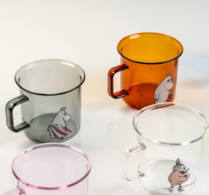 Moomin pappa glass mug 35 cl, Amber Muurla