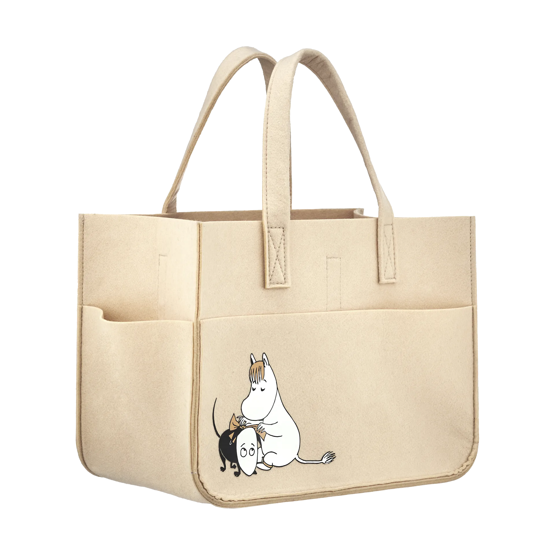 Moomin pets storage basket 25x40 cm, Beige Muurla