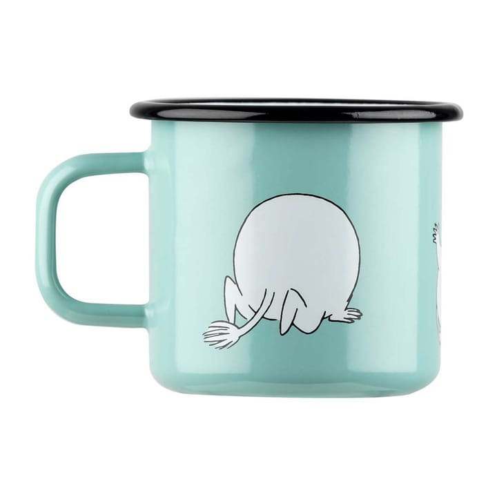 Moomin Retro enamel mug 37 cl, Mint Muurla